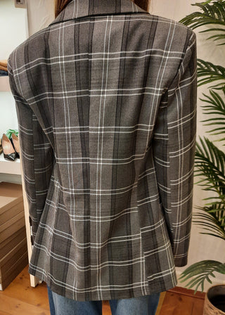 Blazer fantasia quadri Have One col. Grigio