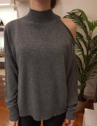 Lupetto cut-out monospalla Kontatto col. Grigio