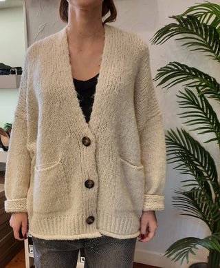 Cardigan oversized Vicolo col. Panna