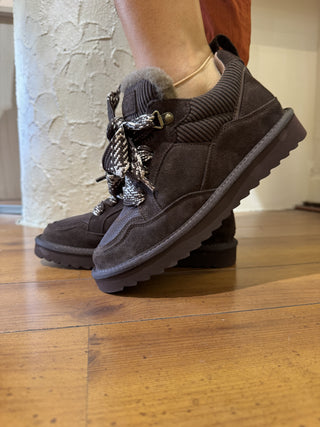 Sneakers Colors of California art. YW621 camoscio col. Cioccolato 
