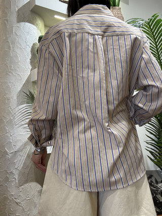 Camicia Haveone righe sottili col. beige 