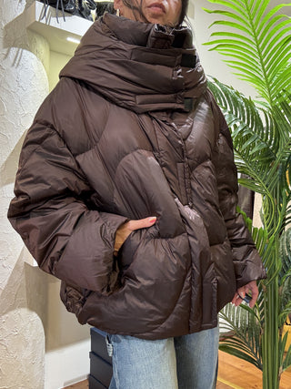 Piumino Haveone oversize col. moro 