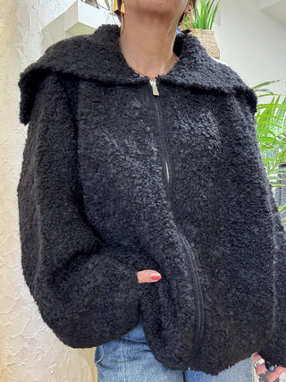 Bomber Kontatto zip col. nero 