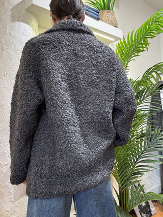 Bomber Kontatto bottonii teddy col. antracite 