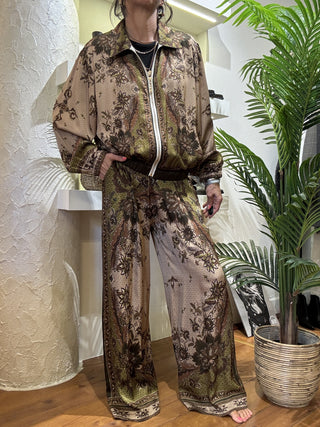 Bomber e pantalone Kontatto col. foulard 