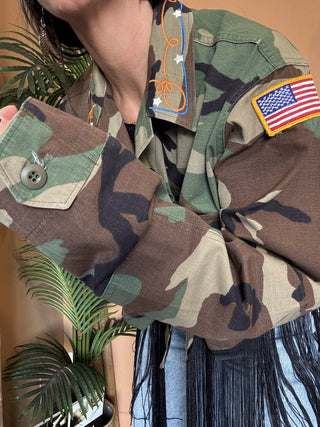Camicia Kontatto Camouflage frange 