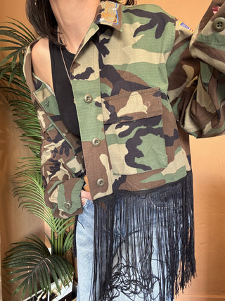 Camicia Kontatto Camouflage frange 