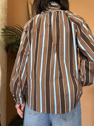 Camicia Kontatto righe fiocco 