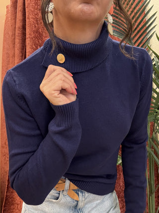 Dolcevita Molly Bracken rasata col. blu 