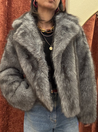 Pelliccia Molly Bracken colore Grigio 