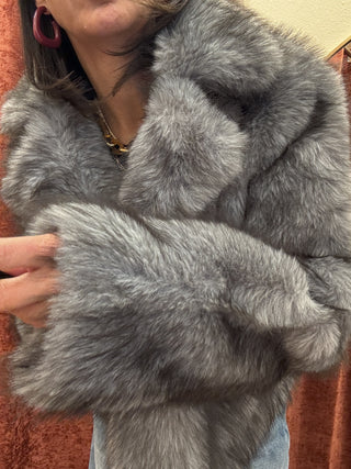 Pelliccia Molly Bracken colore Grigio 