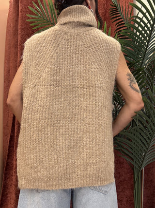 Gilet Molly Bracken dolcevita col. beige 