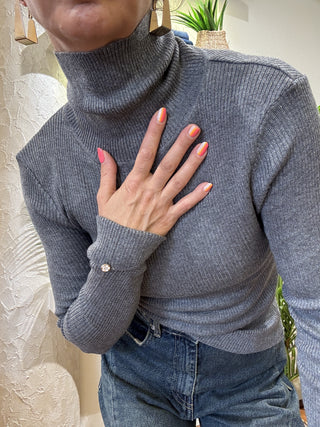 Dolcevita Molly Bracken glitter col. grigio 
