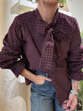 Camicia Molly Bracken pois bianchi 