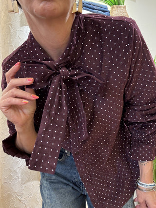 Camicia Molly Bracken pois bianchi 