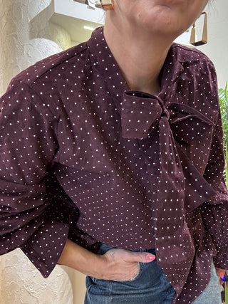 Camicia Molly Bracken pois bianchi 