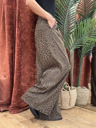 Pantalone Molly Bracken maculato col. cioccolato 