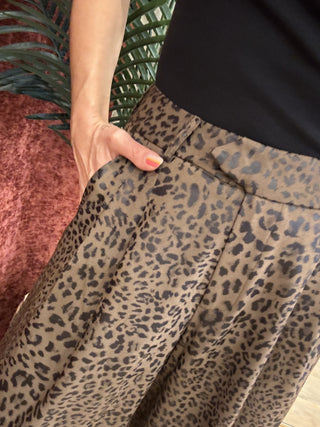 Pantalone Molly Bracken maculato col. cioccolato 