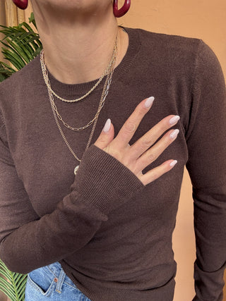 Maglia Vicolo basic col. moro 