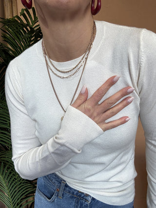 Maglia Vicolo  basic col. naturale 