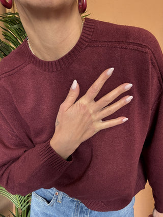 Maglia Vicolo scatoletta col. Borgogna 