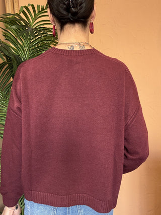 Maglia Vicolo scatoletta col. Borgogna 