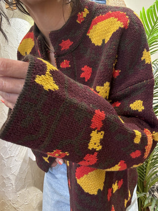 Cardigan Vicolo collo coreana col. bordeaux 