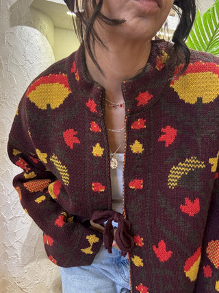 Cardigan Vicolo collo coreana col. bordeaux 
