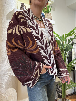 Kimono Vicolo col. bordeaux 