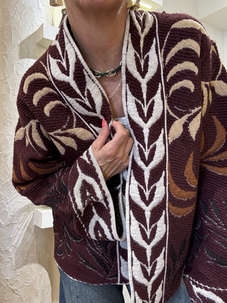 Kimono Vicolo col. bordeaux 