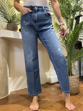 Jeans Vicolo Kate col. denim blu 