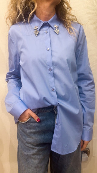 Camicia Vicolo collo gioello col. azzurro 