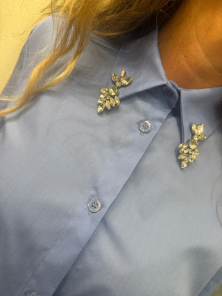 Camicia Vicolo collo gioello col. azzurro 