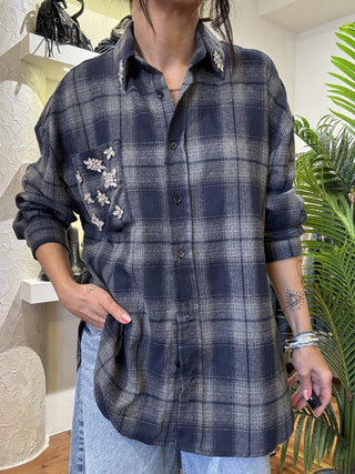 Camicia Vicolo quadri col. blu 