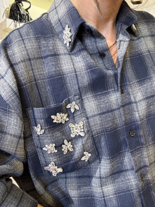 Camicia Vicolo quadri col. blu 
