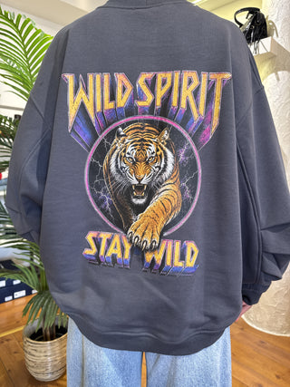 Felpa Vicolo wild spirit col. asfalto 