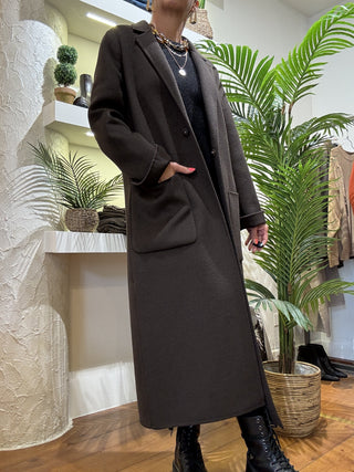 Cappotto Vicolo monopetto col. fondente 