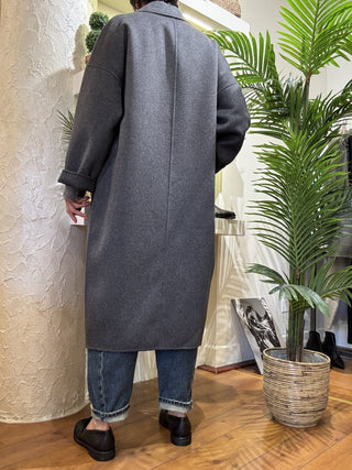 Cappotto Vicolo doppiopetto col. antracite 