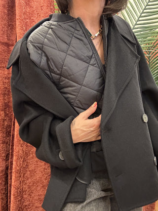Cappotto Vicolo corto doppipetto col. nero 