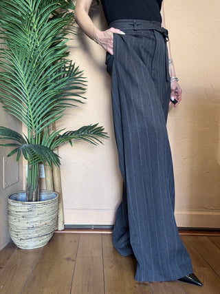 pantalone vicolo gessato col. grigio 