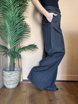 pantalone vicolo gessato col. grigio 