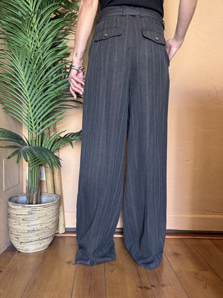 pantalone vicolo gessato col. grigio 