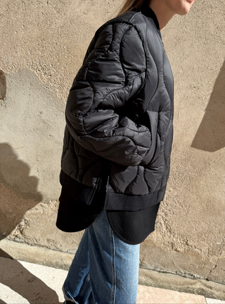 Piumino Vicolo con doppio fondo col. Nero
