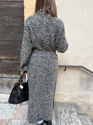 Cardigan Vicolo col. Nero e avorio