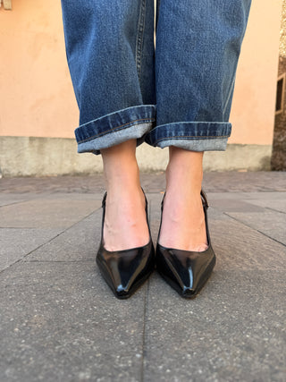 Slingback Biancadì Art. R792 naplak col. nero