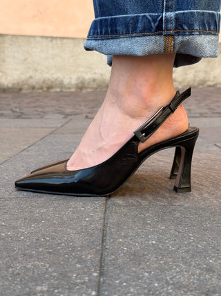 Slingback Biancadì Art. R792 naplak col. nero