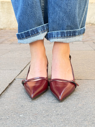Slingback Biancadì Art. R598 col. Bordò