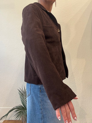 Giacca Crop Scamosciata Vicolo