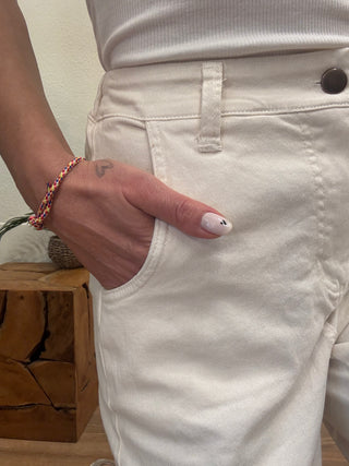 Jeans Avorio Kontatto