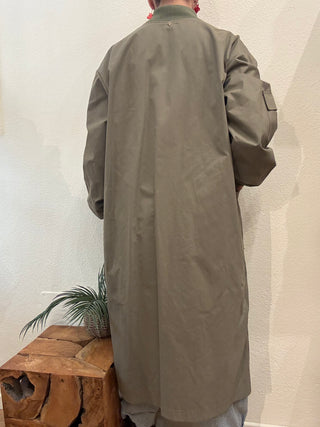 Giacca Lunga Verde Militare Philia Loft